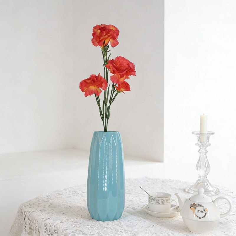 Slender Mini Artificial Carnation Sprigs, Assorted Soft Tones with 5 Tiny Flower Heads for Multi-Scene Floral Styling - view 4