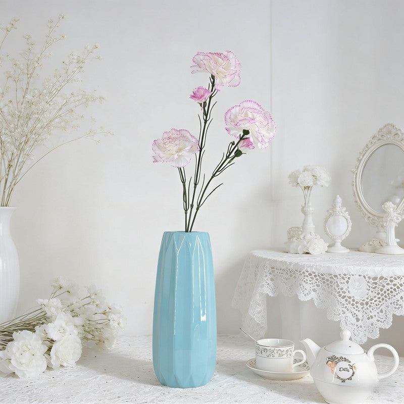 Slender Mini Artificial Carnation Sprigs, Assorted Soft Tones with 5 Tiny Flower Heads for Multi-Scene Floral Styling - view 5