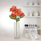 Elongated Artificial Magnolia Sprays, Assorted Elegant Tones with 5 Blooms & 8 Leaves for Vase Styling - view 4