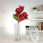 Elongated Artificial Magnolia Sprays, Assorted Elegant Tones with 5 Blooms & 8 Leaves for Vase Styling - view 6