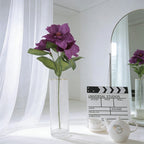 Elongated Artificial Magnolia Sprays, Assorted Elegant Tones with 5 Blooms & 8 Leaves for Vase Styling - view 9