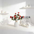 Assorted Color Fake Camellia Branches, Elegant Florals for Hotel & Salon Decor - view 3