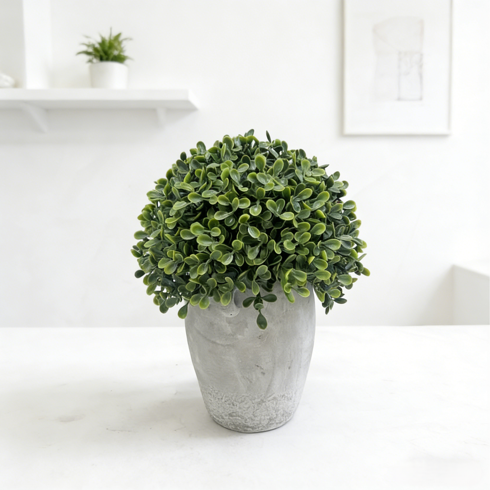 artificial indoor topiary plants Artificial ball tree potted plant PH2025-L010 – Floreum & Flame LLC