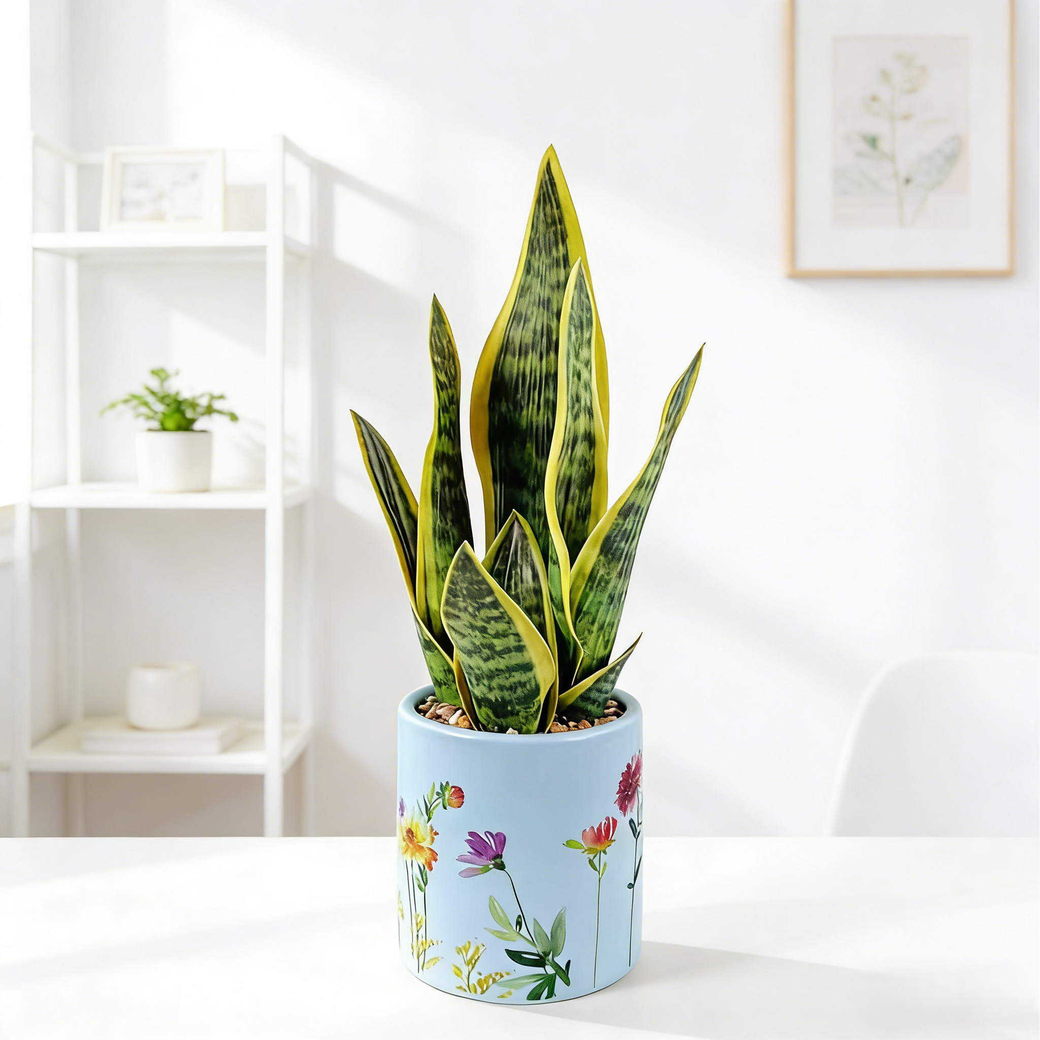 Artificial tiger skin orchid potted plant PH2025-L013
