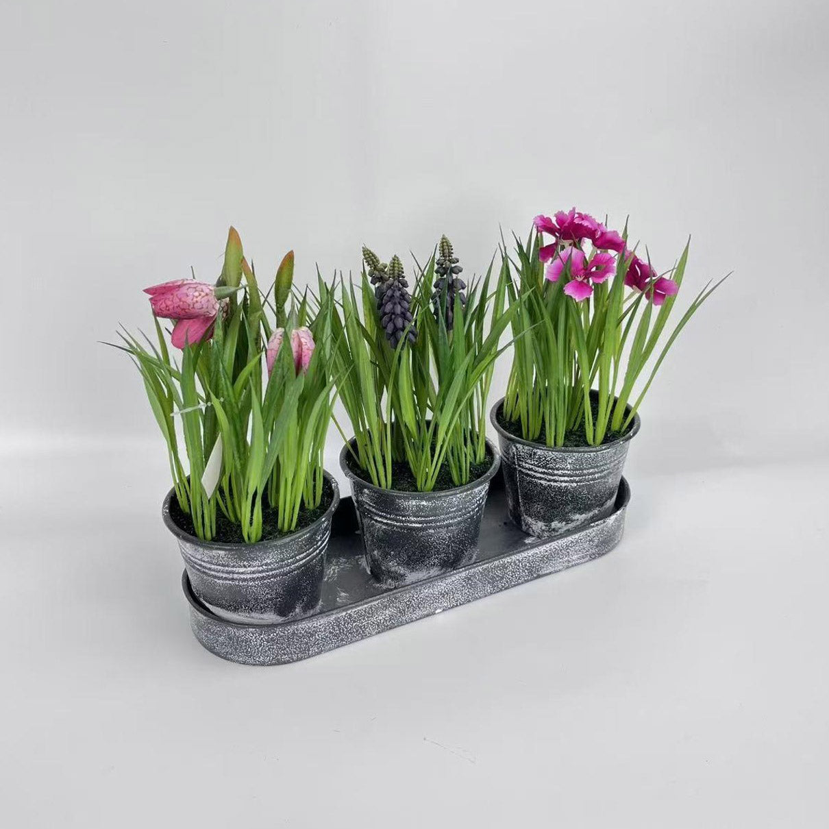 Artificial Mini Conjoined Potted Plant PH2025-L016