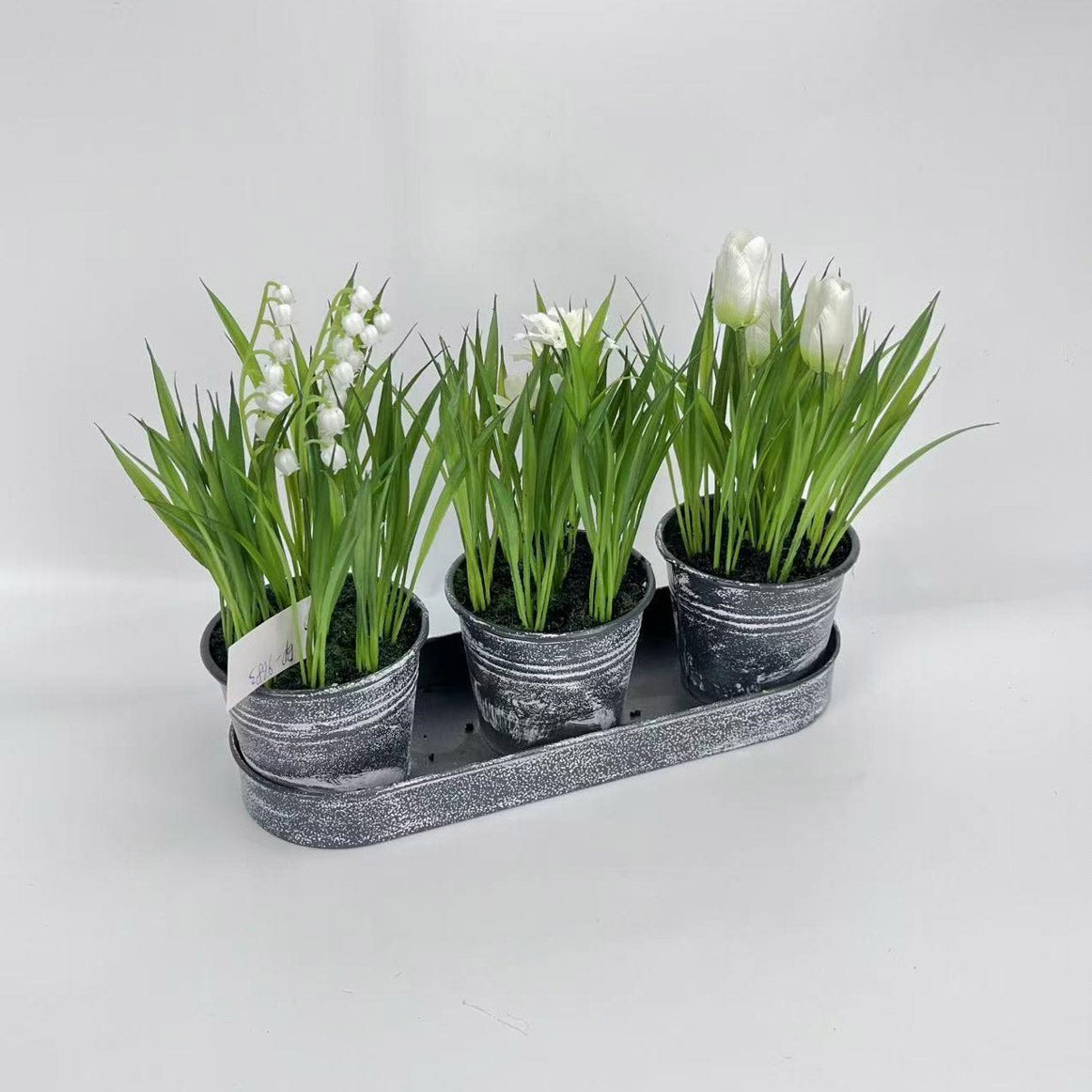 Artificial Mini Conjoined Potted Plant PH2025-L017