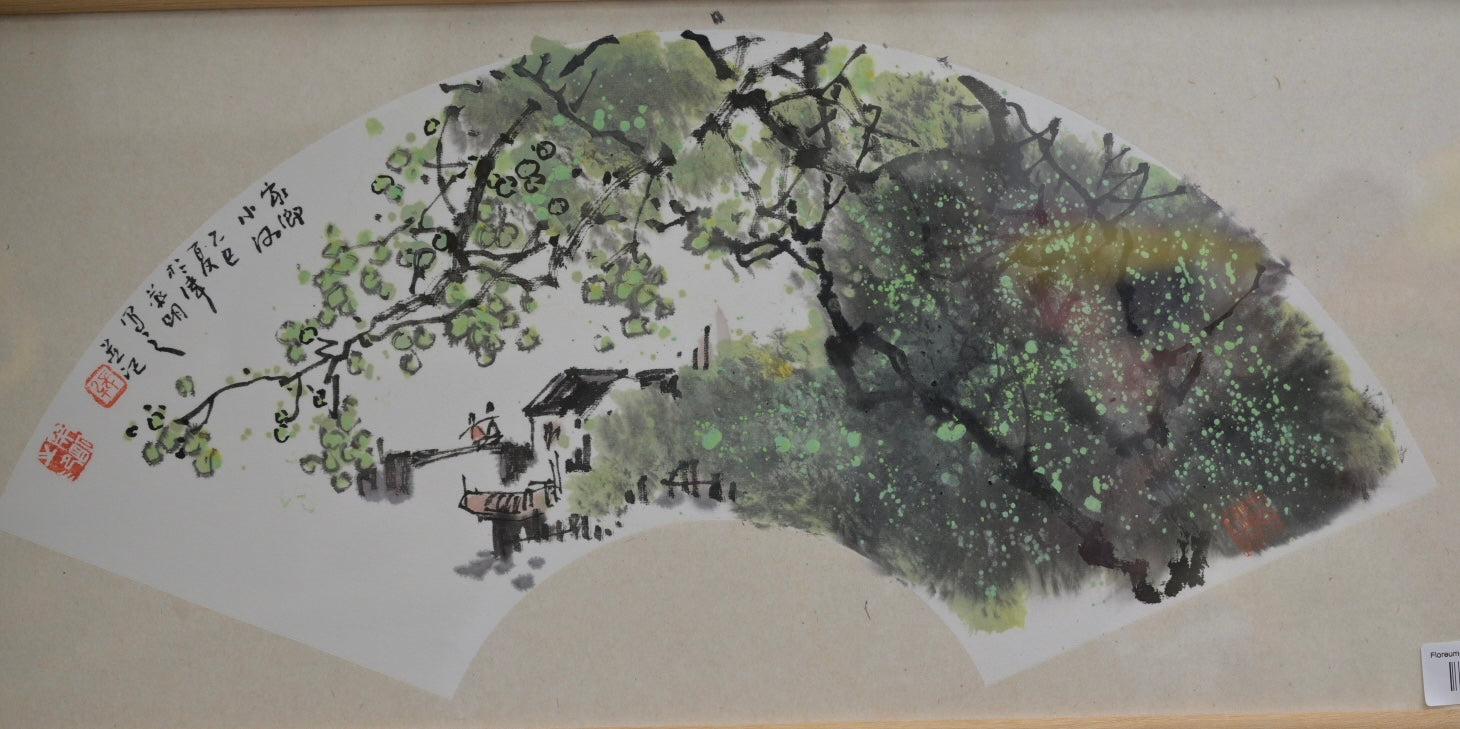 Spring Dawn in Water Town | Hand-Painted Chinese Fan Painting