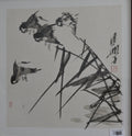 Sparrows Among Reeds | Hand-Painted Chinese Ink Art