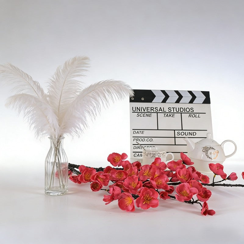 Multi Color Artificial Plum Blossom Branches, Faux Silk Florals for Vase Decor - view 4