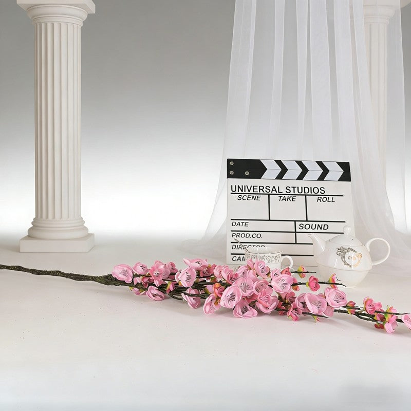 Long Stem Artificial Plum Blossom Branches, Faux Flower for Vase Table Decor - view 3