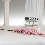 Long Stem Artificial Plum Blossom Branches, Faux Flower for Vase Table Decor - view 3