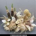 Cream Beige Artificial Flower Arrangement Wedding Table Centerpiece Event Floral Decor Party Stage Hotel Backdrop Ornament Prop