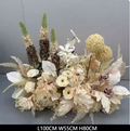 Cream Beige Artificial Flower Arrangement Wedding Table Centerpiece Event Floral Decor Party Stage Hotel Backdrop Ornament Prop