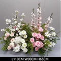 Blush Pink White Delphinium Artificial Flower Row Wedding Table Centerpiece Stage Backdrop Hotel Floral Display Ornament