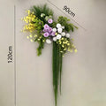 Lilac Yellow Orchid Trailing Artificial Floral Swag Wedding Arch Wall Hanging Greenery Backdrop Decor Ornament